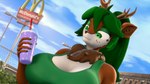 anthro antlers bendy_straw beverage big_breasts breasts buckteeth drinking_straw female green_hair hair horn mature_female milkshake neck_tuft outside revamped_anthros solo teeth tuft donglysfm grimace_shake mcdonald's tea_tree_(donglysfm) deer mammal 16:9 3d_(artwork) 4k absurd_res digital_media_(artwork) hi_res meme source_filmmaker_(artwork) widescreen