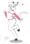 3_toes anthro barefoot bottomless claws clothed clothing fashion feet female no_underwear paws plantigrade raised_tail solo sweater sweatshirt tail toes toony topwear tirashanks_(artist) mia_(tira_shanks) kangaroo macropod mammal marsupial wallaby