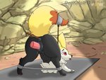 anal anal_penetration bdsm bodily_fluids bondage bound female feral genital_fluids genitals outside penetration pussy solo vaginal vaginal_fluids vaginal_penetration darkholm1 nintendo pokemon braixen canid canine generation_6_pokemon mammal pokemon_(species) 4:3 hi_res