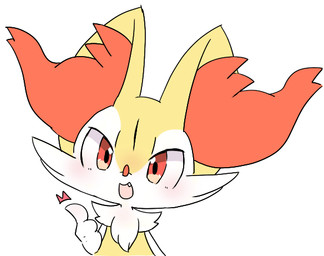3_fingers ambiguous_anthro ambiguous_gender anthro arm_tuft biped blush cheek_tuft chest_tuft chibi cute_fangs emanata facial_tuft fangs fingers flat_chested front_view fur gesture hand_gesture inner_ear_fluff looking_at_viewer multicolored_body multicolored_face multicolored_fur nude_ambiguous nude_anthro open_mouth open_smile orange_body orange_eyes orange_fur orange_inner_ear_fluff orange_nose pointy_ears prick_ears shoulder_tuft simple_background smile solo standing teeth thumbs_up tuft white_background white_body white_fur yellow_body yellow_fur yakiniku628 nintendo pokemon braixen canid generation_6_pokemon mammal pokemon_(species) colored digital_drawing_(artwork) digital_media_(artwork) flat_colors half-length_portrait portrait source_request unavailable_at_source