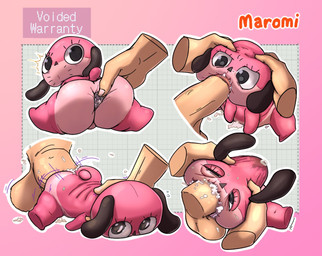 anal anal_penetration anthro anus balls big_butt bodily_fluids bulge butt chibi cum cum_inside disembodied_hand disembodied_penis duo ejaculation face_fucking faceless_character faceless_male female forced from_behind_position fucked_silly genital_fluids genitals improvised_sex_toy irrumatio male male/female offscreen_male oral penetration penile penis penis_in_mouth pink_body plush_stuffing plushie plushophilia sex sex_toy size_difference sweat unusual_anatomy unusual_genitalia unusual_vulva vaginal vulva what thanie paranoia_agent maromi canid canine canis domestic_dog human mammal