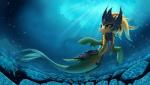 amber_eyes armor bubble female ponification solo underwater water zigword european_mythology greek_mythology hasbro league_of_legends my_little_pony mythology riot_games tencent nami_(lol) cetacean dolphin equid equine fish hippocampus horse mammal marine oceanic_dolphin pony toothed_whale 2016 crossover hi_res