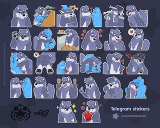 anal anal_penetration anthro butt duo fellatio genitals good_boy heart_symbol hug hungry kissing licking male male/male male_penetrated male_penetrating male_penetrating_male nose_to_nose oral penetration penile penile_penetration penis penis_in_ass penis_lick sex sleeping smile solo sound_effects sticker sucking tail tail_motion tailwag telegram_sticker text thinking thoughtful_expression tongue tongue_out vowelless vowelless_sound_effect wag zzz naoto telegram bear canid canine canis demon hybrid mammal wolf 5:4 english_text hi_res multiple_images