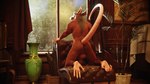 anthro anus athletic athletic_anthro athletic_male backsack balls big_balls biped brown_balls brown_body brown_fur butt chair claws flaccid fur furniture genitals hairless_tail hand_feet humanoid_genitalia kneeling kneeling_on_chair looking_away male nude on_chair penis plant presenting solo tail vase window drakk_art ralic_turman teenage_mutant_ninja_turtles master_splinter mammal murid murine rat rodent 3d_(artwork) digital_media_(artwork) hi_res