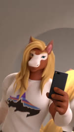anthro curvy_figure female fur hair male solo tail cheval_lachance blender_cycles bring_me_the_horizon gigachad mewing_(meme) chev_(helios) canid canine equid equine fox horse mammal 3d_(artwork) 3d_animation 9:16 animated animation_meme digital_media_(artwork) meme short_playtime sound widescreen