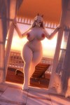 anthro backlighting balcony big_breasts breasts curvy_figure doorway eyewear female fur furniture glasses horn huge_breasts inside light looking_at_viewer mature_anthro mature_female nipples nude solo standing standing_in_doorway sunset thick_thighs voluptuous white_body white_fur wide_hips fever-dreamer dogzeela_(modeler) undertale undertale_(series) toriel boss_monster_(undertale) bovid caprine goat mammal 2:3 3d_(artwork) absurd_res blender_(artwork) digital_media_(artwork) hi_res lighting