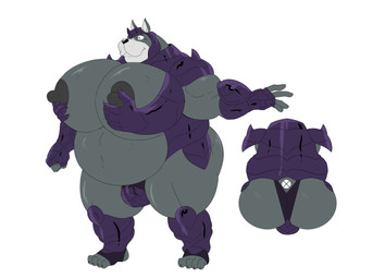 anthro areola armor armor_only armor_plates belly big_areola big_belly big_butt big_moobs black_areola black_nipples black_nose butt clothing footwear gauntlets gloves handwear huge_butt huge_moobs male moobs nipples obese obese_anthro obese_male overweight overweight_anthro overweight_male simple_background socks solo stirrup_socks white_background white_inner_ear white_mouth reagan700 hound_(houndgrey) canid canine canis domestic_dog mammal mastiff molosser hi_res model_sheet