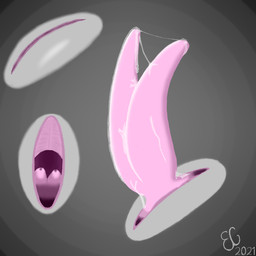 2_penises animal_genitalia animal_penis anthro bodily_fluids erection genital_fluids genital_slit genitals gradient gradient_background grey_background male multi_genitalia multi_penis penis simple_background solo eiron_green aquatic fish shark 1:1 digital_media_(artwork)