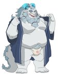 anthro asian_clothing belly bulge clothing east_asian_clothing fundoshi grey_body humanoid_hands japanese_clothing kemono male moobs overweight overweight_anthro overweight_male robe simple_background solo tail underwear white_background bluewhale127 mythology dragon mythological_creature mythological_scalie scalie 2020 3:4 hi_res