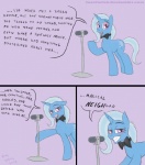 comedian cutie_mark electronics female feral horn humor microphone pun quadruped solo stand_up tail text poor_yorick friendship_is_magic hasbro my_little_pony mythology trixie_(mlp) equid equine mammal mythological_creature mythological_equine unicorn 2011 comic english_text hi_res