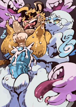 anal anal_orgasm anal_penetration animal_genitalia animal_penis anthro balls big_penis blue_body blue_penis bodily_fluids cum cum_in_ass cum_inside cum_while_penetrated dominant duo ejaculation equine_genitalia equine_penis excessive_cum excessive_genital_fluids fur genital_fluids genitals hands-free humanoid_genitalia humanoid_penis larger_dom male male/male male_penetrated orgasm penetration penile penile_penetration penis penis_in_ass sharp_teeth size_difference teeth thick_thighs vein veiny_penis yellow_body yellow_fur bittenhard mario_bros nintendo kai_the_cervine_ghost xing_the_cheetah boo_(mario) cheetah felid feline ghost mammal spirit