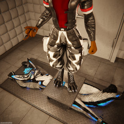 animal_genitalia animal_penis anthro anthro_on_anthro arms_tied ball_crush ball_gag ball_squeeze balls bdsm biped black_body black_boots black_clothing black_footwear black_fur black_shoes blue_body blue_fur blue_penis bodily_fluids bondage boot_on_balls boot_on_penis boots bound brown_body brown_fur canine_genitalia canine_penis claws clothed clothing cock_and_ball_torture crush cum cum_dripping_from_penis cum_on_penis depth_of_field dominant duo erection feet flat_balls foot_crush foot_fetish foot_on_balls foot_on_penis foot_play footwear fur gag gagged genital_fluids genital_torture genitals grey_body grey_fur hair hindpaw inside jacket knot leather leather_boots leather_clothing leather_footwear leather_jacket leather_topwear legs_tied legwear male male/male multicolored_body nude on_ground open_mouth orgasm padded_room pain paws penis penis_squeeze red_body red_fur reflection restraints sex shoes shoes_on slim slim_anthro slim_male slim_sub smile standing standing_on_balls standing_on_penis submissive submissive_male tail topwear torture trampling white_body white_fur dragonplayer blender_cycles dragonplayer_(character) khenos canid canine canis fox hybrid mammal rexouium 1:1 3d_(artwork) absurd_res blender_(artwork) digital_media_(artwork) hi_res