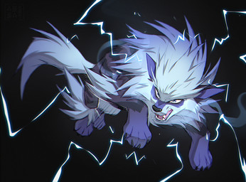 angry black_background black_claws black_nose black_stripes blue_body blue_eyes blue_fur blue_mane cheek_tuft claws facial_tuft fangs feral fur lightning_bolt looking_at_viewer male mane markings open_mouth simple_background solo striped_body striped_fur striped_markings stripes tail teeth tuft azzai nintendo pokemon fan_character arcanine generation_1_pokemon pokemon_(species) 2025 colored colored_sketch digital_drawing_(artwork) digital_media_(artwork) shaded sketch