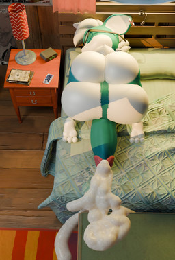 3_toes alarm_clock anthro balls bed big_balls big_butt big_penis bodily_fluids book butt clock cum ear_piercing ear_ring excessive_cum excessive_genital_fluids eyes_closed eyewear facial_piercing feet femboy furniture genital_fluids genitals glasses huge_balls huge_butt huge_penis hyper hyper_balls hyper_genitalia hyper_penis lying male nightstand nose_piercing nose_ring on_front penis piercing rear_view ring_piercing sleeping solo thick_thighs toes kirby_animatez sega sonic_the_hedgehog_(series) ezra_the_gaia fan_character canid canine canis chihuahua domestic_dog gaia mammal toy_dog 3d_(artwork) absurd_res digital_media_(artwork) hi_res