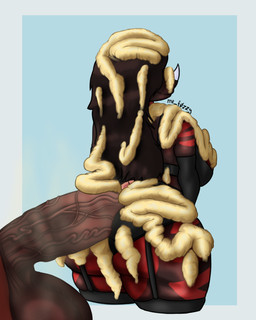 anal anal_penetration anthro balls big_balls big_breasts big_butt big_penis bodily_fluids breasts butt butt_focus clothing colored_cum covered_eyes cum cum_all_over cum_drip cum_everywhere cum_in_hair cum_on_body cum_on_breasts cum_on_butt cum_on_face cum_on_penis dripping duo female foreskin genital_fluids genitals hair huge_balls huge_butt huge_penis lingerie lingerie_panties male messy musk musky_penis penetration penile penile_penetration penis penis_in_ass simple_background smile solid_cum unusual_bodily_fluids unusual_cum unusual_genital_fluids vein veiny_penis yellow_cum mrf0zzy mythology dragon mythological_creature mythological_scalie scalie 4:5 absurd_res hi_res