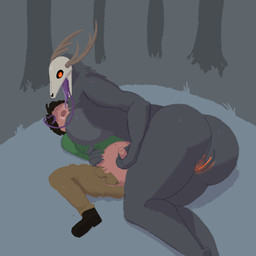 anterior_nasal_aperture anthro antlers bodily_fluids bone boots breast_squish breasts clothing duo female footwear fur gasp gasping_for_air genital_fluids genitals glowing glowing_eyes glowing_genitalia grey_body grey_fur hair hand_on_hip handjob heart_eyes heart_symbol holding_partner holding_partner_down horn male male/female male_human messy_hair orange_eyes penile pinned precum questionable_consent saliva saliva_string sex shoes simple_background skull skull_head squish tongue tongue_out torn_clothing vaginal_fluids shamelessgrimoire american_mythology indigenous_north_american_mythology mythology north_american_mythology human mammal wendigo 1:1 digital_media_(artwork) hi_res