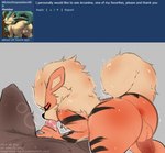 anthro balls big_butt bodily_fluids butt cum duo erection fellatio femboy first_person_view fur genital_fluids genitals huge_butt male male/male nude oral oral_penetration penetration penile penis sex simple_background sucking tail thick_thighs tongue rareplushy nintendo pokemon arcanine canid canine generation_1_pokemon mammal pokemon_(species) absurd_res hi_res