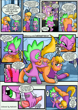 age_difference anal anal_request angry anthro anus blonde_hair blush bodily_fluids butt clothed clothing cutie_mark dock_(anatomy) dominant dominant_female duo ear_piercing erection exclamation_point feathered_wings feathers female feral fur genital_fluids genitals green_eyes hair horn interspecies licking male male/female mature_female mature_feral multicolored_hair older_female one_eye_closed open_mouth oral oral_request penis piercing pink_body pink_feathers precum purple_body purple_feathers purple_fur purple_hair requesting rimming rimming_request sex sex_request standing sweat tail text tongue tongue_out two_tone_hair vaginal_fluids vein vulva wings young young_anthro young_male younger_male anibaruthecat redoxx friendship_is_magic hasbro my_little_pony mythology ms._harshwhinny_(mlp) princess_cadance_(mlp) spike_(mlp) twilight_sparkle_(mlp) dragon earth_pony equid equine horse mammal mythological_creature mythological_equine mythological_scalie pony scalie winged_unicorn colored comic digital_media_(artwork) english_text hi_res url