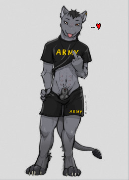 balls bottomwear clothing fur genitals jersey male nipples pants penis shirt shorts simple_background solo standing tail topwear cannibal.izm thathornycat capitoline_ranch fallout microsoft eisen_(frostfur101) mammal night_stalker_(fallout) absurd_res hi_res sketch