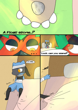 5_panel_comic ambiguous_gender anthro apple bandage beak bed bedding black_text blanket blue_body bodily_fluids day dialogue duo ellipsis exclamation_point food fruit furniture grass holding_apple holding_food holding_fruit holding_object holding_rock inside looking_at_another motion_lines mouth_closed on_bed orange_eyes paws pillow plant pupils question_mark questioning_ellipsis rock sitting sitting_on_bed sound_effects speech_bubble sweat sweatdrop talking_to_another text wall_(structure) white_sclera yellow_eyes sawlamander nintendo pokemon pokemon_mystery_dungeon spike_chunsoft decidueye generation_4_pokemon generation_7_pokemon pokemon_(species) riolu 2026 comic english_text hi_res