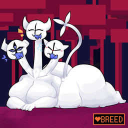 anthro big_breasts big_butt breasts butt female group huge_breasts huge_butt hyper hyper_breasts hyper_butt trio snail_fish deltarune undertale_(series) clover_(deltarune) the_original_starwalker 1:1 absurd_res hi_res