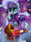 alternate_species electronics female feral group machine male microphone cazra friendship_is_magic hasbro my_little_pony undertale undertale_(series) coloratura_(mlp) frisk_(undertale) mettaton equid equine horse mammal pony robot absurd_res crossover hi_res