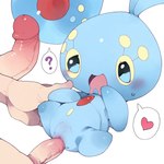 1:1 absurd_res biped blue_body blue_eyes blush bodily_fluids duo erection female generation_4_pokemon genitals heart_symbol hi_res human humanoid legendary_pokemon male male/female mammal manaphy nintendo penetration penile penile_penetration penis pokemon pokemon_(species) pussy sex speech_bubble sweat vaginal vaginal_penetration youjomodoki