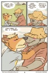 age_difference anthro artdecade blush canid canine canis clothed clothing comic cowboy dialogue do_not_distribute duo embrace english_text eyes_closed farm farmer field fox french_kissing fully_clothed hat headgear headwear hug kissing larger_male male male/male mammal mature_anthro mature_male mister_isringhousen older_male outside raleigh_(artdecade) redneck rural size_difference smaller_male southern text tongue tongue_out url wolf younger_male