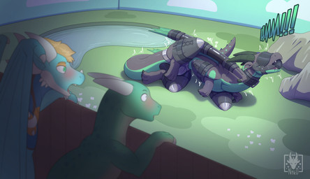 anal anal_penetration arms_tied ball_gag bdsm being_watched bitchsuit blindfold blush bondage bondage_gear bound buttplug chastity_belt chastity_device collar feral gag gagged group legs_tied looking_at_another male male/male object_in_ass open_mouth penetration plug_(sex_toy) restraints sex_toy sex_toy_in_ass sex_toy_insertion tail trio wingbinders wings n1k0 mythology azdrag dragon mythological_creature mythological_scalie scalie hi_res