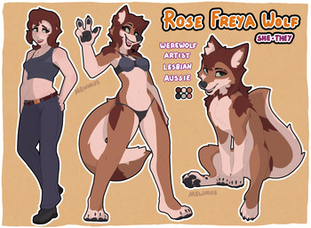 4_fingers 5_fingers anthro belt bite_mark blush bottomwear bra breasts brown_body brown_fur brown_hair claws clothing female feral fingerpads fingers footwear fur green_sclera hair hand_on_hip looking_aside looking_at_viewer pants pawpads shoes simple_background sitting smile solo standing tail text underwear mewmus mythology rose_(mewmus) canid canine human mammal mythological_canine mythological_creature werecanid werecanine werecreature werewolf 2025 digital_media_(artwork) english_text hi_res model_sheet nonbinary_(lore) trans_(lore) trans_woman_(lore)