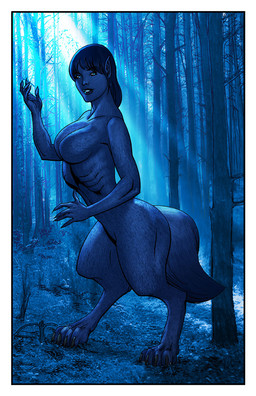 anthro biped border breasts claws detailed_background digitigrade featureless_breasts female forest fur grass hair humanoid_face night outside plant smile solo standing tail tree white_border justinblong2003 mythology animal_humanoid canid canine humanoid mammal mythological_canine mythological_creature werecanid werecanine werecreature werewolf 2011 digital_media_(artwork) hi_res