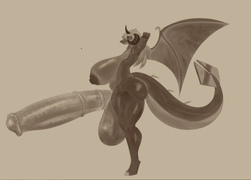 animal_genitalia animal_penis anthro areola balls big_balls big_breasts big_nipples big_penis breasts butt curved_horn equine_genitalia equine_penis genitals glistening glistening_balls glistening_body glistening_breasts glistening_butt glistening_genitalia glistening_penis glistening_thighs gynomorph gynomorph_anthro hair hands_behind_head horn huge_balls huge_breasts huge_penis hyper hyper_balls hyper_genitalia hyper_penis intersex intersex_anthro long_hair medial_ring membrane_(anatomy) membranous_wings nipples nude nude_anthro nude_gynomorph nude_intersex penis side_view solo spiked_tail spikes spikes_(anatomy) tail thick_thighs wings bunnywhin mythology clair_odeorain dragon mythological_creature mythological_scalie reptile scalie 2025 digital_drawing_(artwork) digital_media_(artwork) monochrome