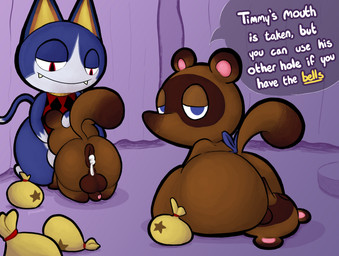 adult_on_young age_difference anthro anthro_on_anthro anus apron apron_only backsack balls big_balls big_butt biped blue_body blue_eyes blue_fur bodily_fluids bottomless bottomless_male brown_body brown_fur butt clothed clothing cum cum_drip cum_from_ass cum_in_ass cum_inside dialogue dominant dominant_male dripping facesitting fellatio foreskin fur gaping gaping_anus genital_fluids genitals group half-closed_eyes humanoid_genitalia humanoid_penis looking_at_another looking_at_viewer looking_down male male/male money_bag narrowed_eyes oral penile penis prostitution puffy_anus questionable_consent raised_tail sex sitting sitting_on_another sleeveless_clothing smile snaggle_teeth speech_bubble sweater tail talking_to_viewer text topwear young young_male younger_male pincoosh animal_crossing nintendo rover_(animal_crossing) timmy_nook tom_nook_(animal_crossing) tommy_nook canid canine domestic_cat felid feline felis mammal raccoon_dog tanuki english_text hi_res incest_(lore) nephew_(lore) uncle_(lore) uncle_and_nephew_(lore)