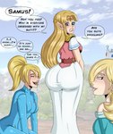 blonde_hair blue_eyes bodily_fluids butt clothed clothing crown drooling female group hair headgear humanoid_pointy_ears hypnosis looking_back mind_control not_furry pointy_ears saliva text zero_suit polmanning mario_bros metroid nintendo super_mario_galaxy super_smash_bros. the_legend_of_zelda princess_zelda rosalina_(mario) samus_aran human hylian mammal crossover english_text hi_res