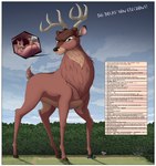 absurd_res bambi bambi_(film) blood bodily_fluids border deer disney english_text faline_(bambi) female female_prey feral forest group hi_res imminent_vore inside_mouth macro male male_prey mammal oral_vore plant ronno text tree trio uvula vertical-misfit vore white_border