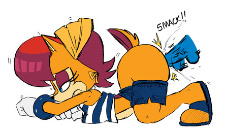 ambiguous_penetration disembodied_penis doggystyle duo female female_penetrated from_behind_position genitals hair male male/female male_penetrating male_penetrating_female penetration penile penile_penetration penis pirate red_hair sex side_view bullet-blast-43 archie_comics sega sonic_the_hedgehog_(archie) sonic_the_hedgehog_(comics) sonic_the_hedgehog_(series) pirate_sally_(archie_sonic) sally_acorn sally_acorn_(post-sgw) sonic_the_hedgehog chipmunk eulipotyphlan ground_squirrel hedgehog mammal rodent sciurid hi_res