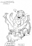 ahegao anteater anthro anthro_on_anthro black_and_white breasts deep_cunnilingus duo english_text felid female female_penetrated fredrik_k_t_andersson fucked_silly fur genitals hi_res hindpaw humor interspecies lion looking_pleasured male male/female male_penetrating male_penetrating_female mammal monochrome muzzle_fuck nipples nude open_mouth oral pantherine paws pen_(artwork) penetration penile penile_penetration penis_in_pussy pilosan pussy sex simple_background snout_fuck spread_legs spreading tail text traditional_media_(artwork) vaginal vaginal_penetration white_background xenarthran