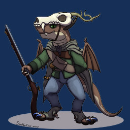 4_fingers 4_toes anthro bone bone_mask brown_body brown_scales claws cloak clothing countershading crossbelt dewclaw digitigrade digitigrade_boots digitigrade_footwear dipstick_tail feet fingers flintlock footwear furgonomic_footwear furgonomics green_eyes gun horn jezail_firearm male markings mask membrane_(anatomy) membranous_wings powder_horn pupils ranged_weapon scales skull skull_mask slit_pupils snaggle_tooth solo standing tail tail_markings tan_body tan_scales toe_claws toes weapon wings doesnotexist paizo pathfinder bryce_daeless kobold kobold_(pf2e) scalie 1:1 2025 alpha_channel dated digital_media_(artwork) hi_res signature