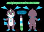 3_eyes ambiguous_gender anthro green_eyes green_pawpads multi_eye nuclear pawpads smile solo young mimi_the_fox fakemon pokemon_uranium fan_character nuke_the_nucleon fakeveelution nucleon_(fakemon) shiny_fakemon 4:3 alpha_channel hi_res model_sheet