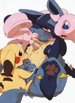 anal anal_penetration anthro anus balls black_eyes blue_eyes blush butt canine dagasi electricity erection fellatio gay group group_sex interspecies lucario male mammal mew mouse nintendo nude oral oral_sex penetration penis pikachu plain_background pokémon red_eyes rodent sex tears threesome tongue video_games
Rating: Explicit
Score: 10
User: slyroon
Date: March 28, 2014