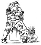 adepta_sororitas anthro armor bone boob_armor breasts female forced gas_mask group hair male mask rape size_difference skull struggling white_hair noahdoesart warhammer_(franchise) warhammer_40000 warhammer_fantasy sister_of_battle human mammal murid murine rat rodent skaven hi_res monochrome