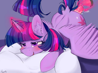 bed blush dildo female feral furniture horn inner_ear_fluff magic penetration pillow raised_tail sex_toy smile solo tail telekinesis tuft wings rayeli friendship_is_magic hasbro my_little_pony mythology twilight_sparkle_(mlp) equid equine mammal mythological_creature mythological_equine winged_unicorn absurd_res hi_res