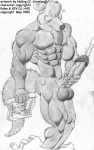 abs anthro balls biceps big_penis biped bodily_fluids bottomwear bottomwear_down circumcised claws clothed clothing cum cumshot drooling ejaculation erection eyes_closed fur genital_fluids genitals humanoid_genitalia humanoid_penis magazine male masturbation mostly_nude muscular muscular_anthro muscular_male nipple_piercing nipples orgasm pants pants_down partially_clothed pecs penile penile_masturbation penis piercing saliva simple_background solo tail text thick_penis tongue tongue_out vein veiny_penis white_background nudog pylon_h._wolf pylon_the_wolf canid canine canis mammal wolf 2001 english_text greyscale monochrome