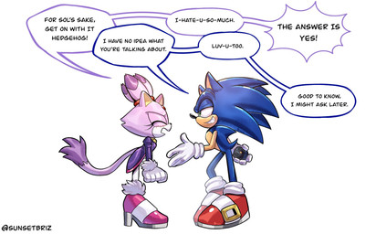 anthro blush clothing confession dialogue duo eyes_closed female footwear frustrated hair hero high_heels humor male male/female marriage_proposal ponytail princess ring_box romantic romantic_couple royalty shoes smile smirk speech_bubble teasing text yelling sunsetbriz sega sonic_the_hedgehog_(series) blaze_the_cat sonic_the_hedgehog domestic_cat eulipotyphlan felid feline felis hedgehog mammal comic english_text hi_res