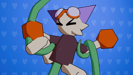 >_< >_o abdominal_bulge ambiguous_gender ambiguous_penetration animated_background anthro bottomless bottomless_anthro brown_clothing brown_shirt brown_topwear clothed clothing dark_shirt eyes_closed eyewear eyewear_on_head fur goggles goggles_on_head heart_reaction heart_symbol held_up low_poly motion_lines motion_outline orange_hands penetration purple_ears restrained sex shirt short_sleeved_shirt solo stylized suspended_via_tentacles suspension tentacle_grab tentacle_penetration tentacle_sex tentacles topwear white_body white_fur wrapped_arms wrapped_legs jpeeg_v sona_(jpeeg_v) canid canine fox mammal 16:9 2025 3d_(artwork) 3d_animation animated blender_(artwork) cel_shading colored digital_media_(artwork) hi_res loop no_sound shaded short_playtime video widescreen