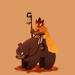 3_toes ambiguous_feral ambiguous_gender bent_leg black_nose boots bottomwear brown_body brown_boots brown_clothing brown_footwear brown_fur brown_handwear brown_mittens brown_shirt brown_topwear brown_tunic cloak clothing duo empty_eyes feet feral footwear fur grey_bottomwear grey_clothing grey_pants handwear holding_object holding_reins holding_staff idle_animation larger_ambiguous larger_feral leaf male male_humanoid mittens mouthless noseless orange_cloak orange_clothing pants plant quadruped reins riding shirt shoes simple_background size_difference smaller_humanoid smaller_male staff standing tan_background toes topwear tunic alex_braun laurine_vire bear brown_bear elemental_creature elemental_humanoid flora_fauna humanoid mammal plant_humanoid ursine 1:1 2025 2d_animation animated artist_collaboration colored digital_media_(artwork) english_description high_framerate shaded