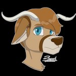 1:1 2022 alpha_channel anthro blue_eyes bovid bovine brown_body brown_fur brown_markings bust_portrait cattle chest_tuft deer digital_drawing_(artwork) digital_media_(artwork) ears_down female freckles fur hair hi_res highland_cattle horn hybrid looking_at_viewer mammal markings mature_female new_world_deer pivoted_ears portrait short_hair simple_background solo tan_body tan_fur tan_hair tan_markings transparent_background tuft white-tailed_deer white_body white_fur white_markings zer0rebel4