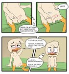 anthro bed belly dialogue duo foreskin furniture genitals humanoid_genitalia humanoid_penis male male/male nude penis small_penis text young limettin disney ducktales huey_duck louie_duck anatid anseriform avian bird duck absurd_res comic english_text hi_res brother_(lore) brothers_(lore) incest_(lore) sibling_(lore)