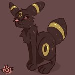 ambiguous_feral ambiguous_gender black_body blush feral fur simple_background solo tail tsundere rareplushy nintendo pokemon eeveelution generation_2_pokemon pokemon_(species) umbreon 1:1 hi_res male_(lore)