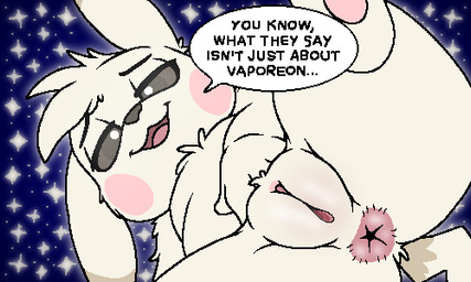 anus blush body_blush female feral first_person_view genitals grey_sclera imminent_facesitting looking_at_viewer looking_down looking_down_at_viewer low-angle_view plump_labia speech_bubble star text vulva vulva_blush worm's-eye_view xenoyia nintendo pokemon pokemon_pokopia vaporeon_copypasta peakychu generation_1_pokemon mammal pikachu pokemon_(species) rodent 5:3 digital_drawing_(artwork) digital_media_(artwork) english_text low_res meme oekaki pawprint.ing_(artwork)